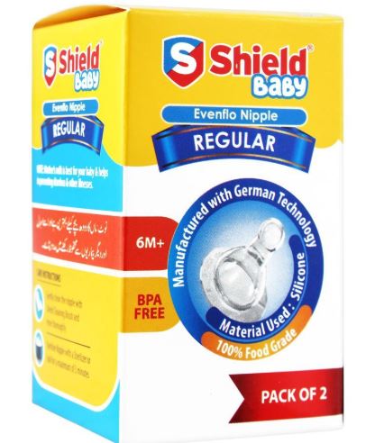 Shield Silicone Nipple Evenflo Regular 2's