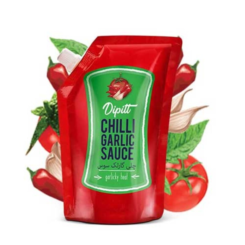 Dipitt Chilli Garlic Sauce Pouch 400g