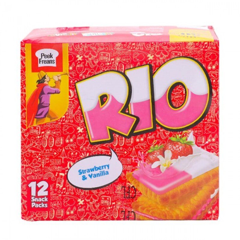 Peek Freans Rio Strawberry Vanilla S/P Rs20/- 16'S Box