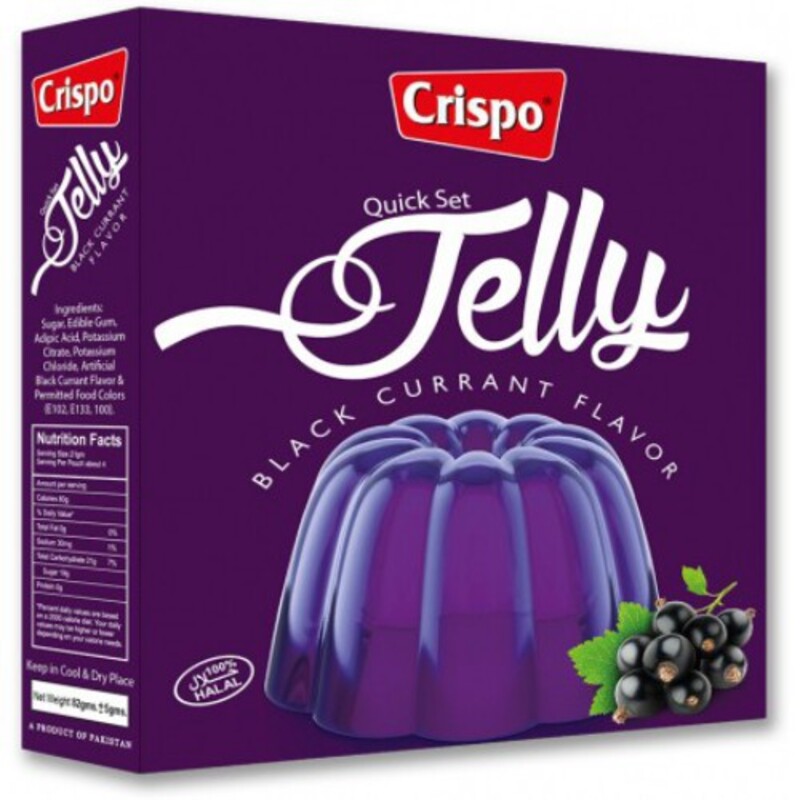 Crispo Jelly Powder Blackcurrent 82G