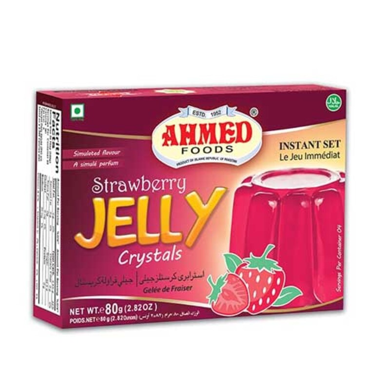 Ahmed Crystal Jelly Powder Strawberry 70g