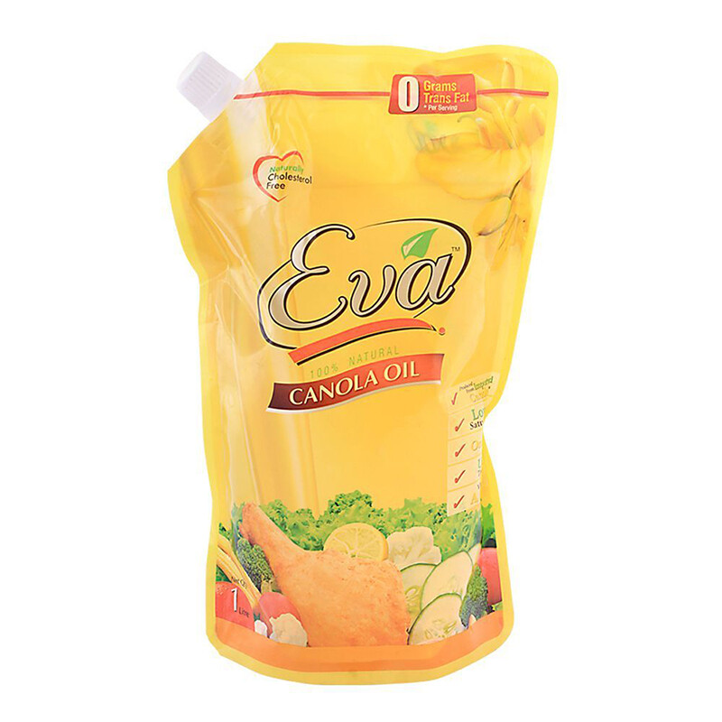 Eva Canola Oil standing Pouch 1 Ltr