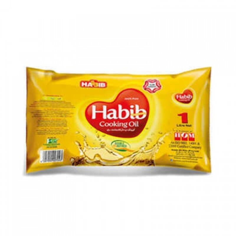 Habib Cooking Oil Poly Bag 1Ltr