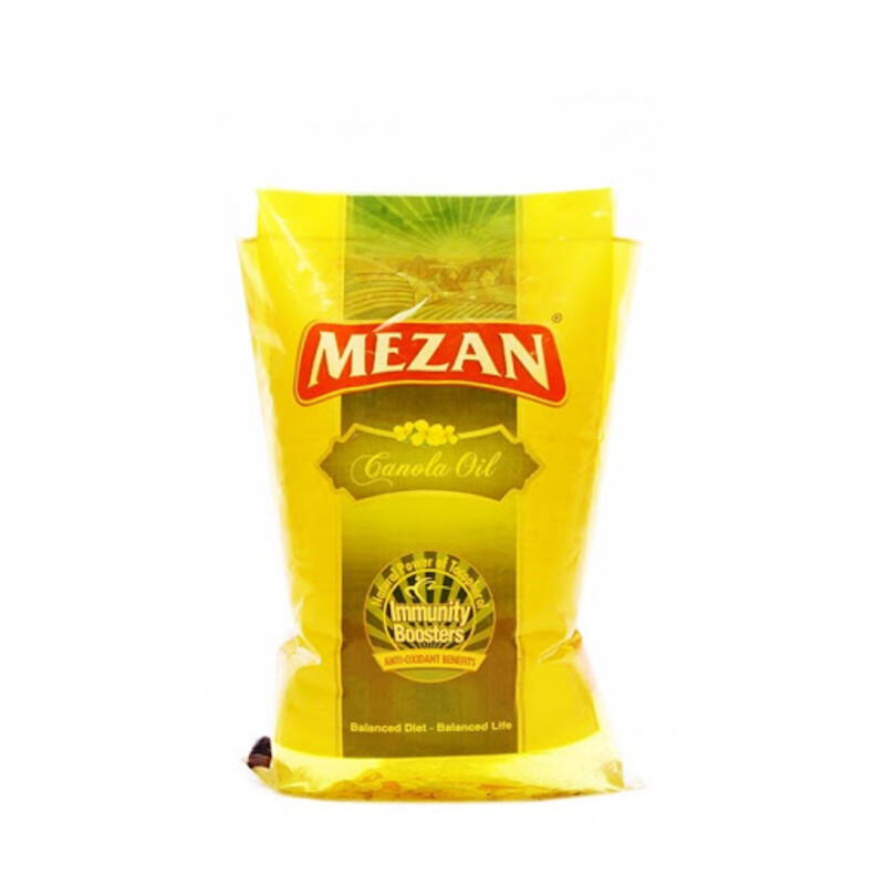 Mezan Canola Oil Poly Bag 1 Ltr
