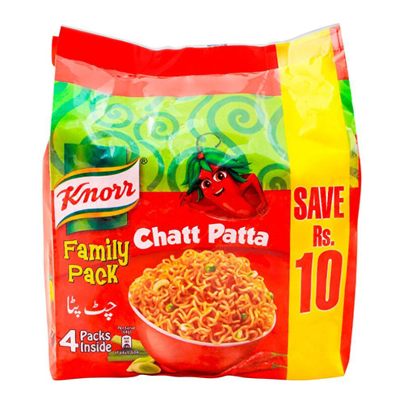 Knorr Noodle Chat Patta 4x50g Family Pack