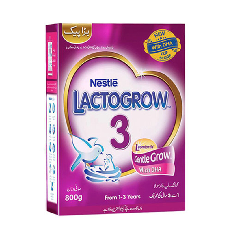 Lactogrow 3 DHA Powder Milk Box 800g