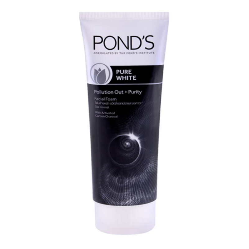 Ponds Pure White Facial Foam Pollution Out+Purity 100G