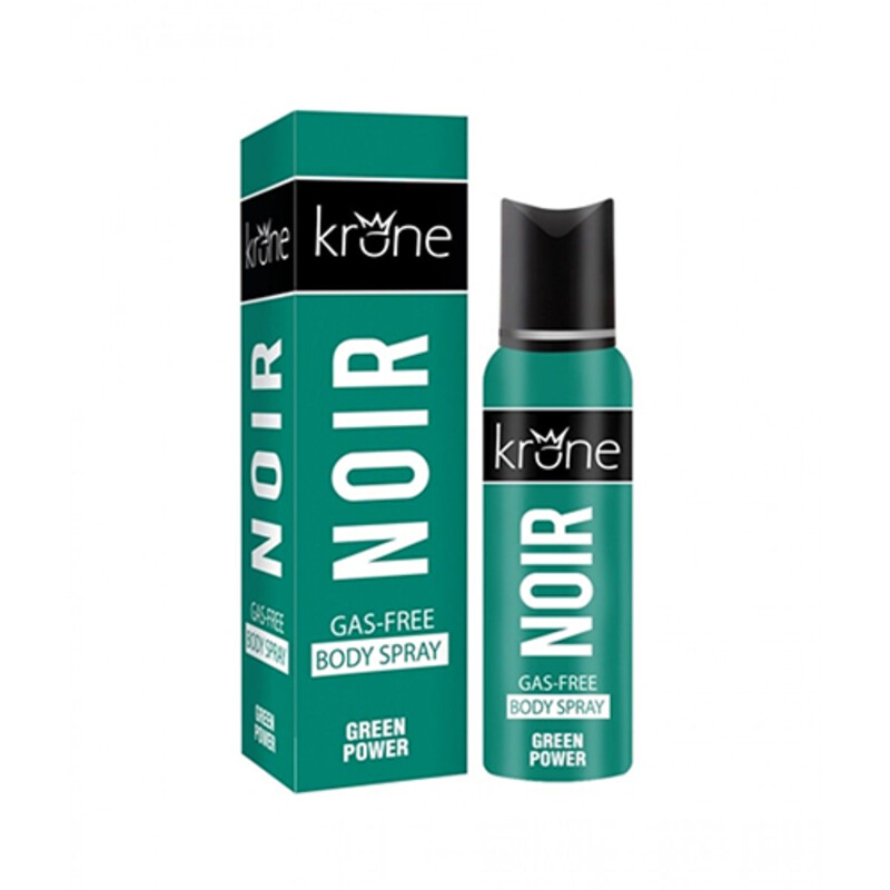 Krone Noir Body Spray Gas Free Green Power 120ml