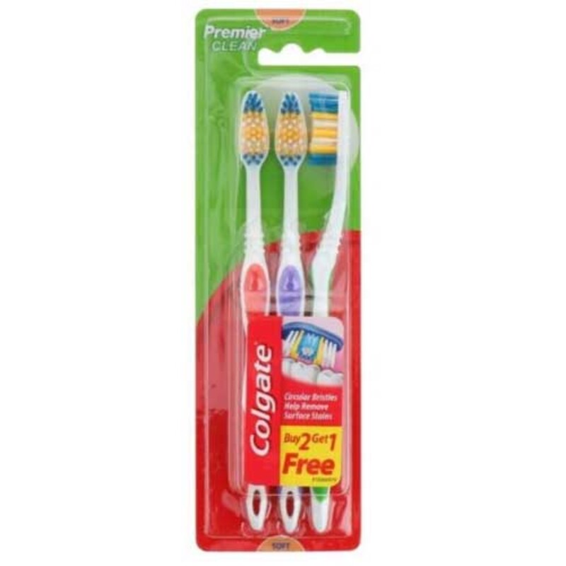 Colgate Tooth Brush Premier Clean Soft Triple Pack