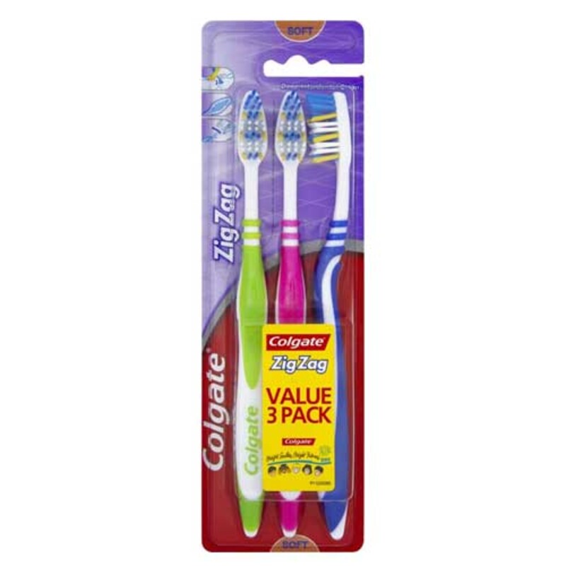 Colgate Tooth Brush ZigZag Medium Triple Pack