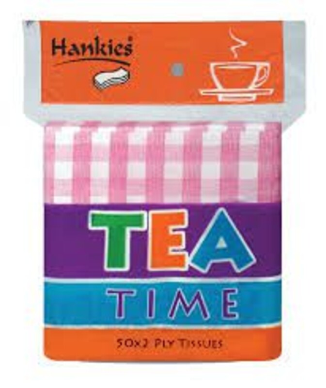 Hankies Tea Time Tissues 50x2ply