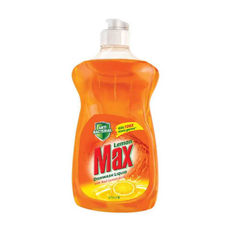 Max Dishwash Liquid Lemon Fresh 475Ml