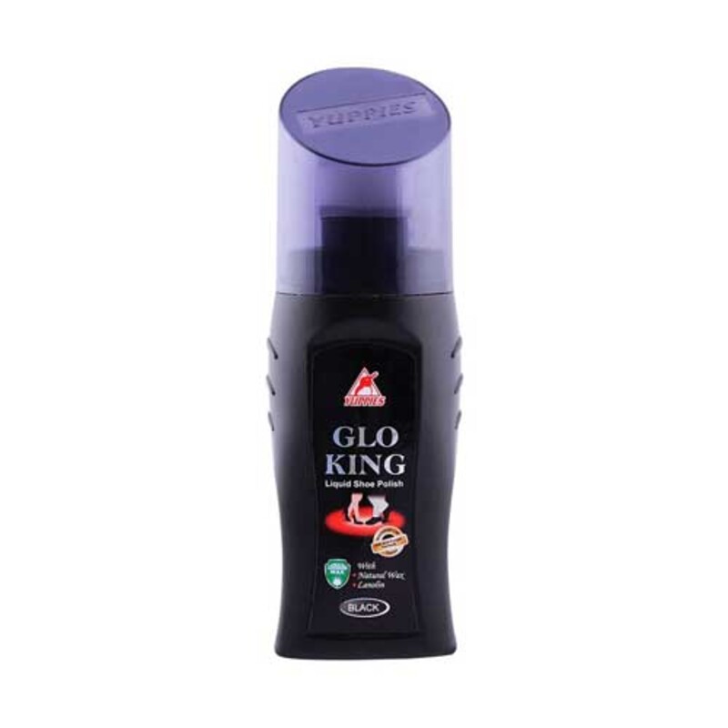 Yuppies Liquid Shoe Polish 75ml Black