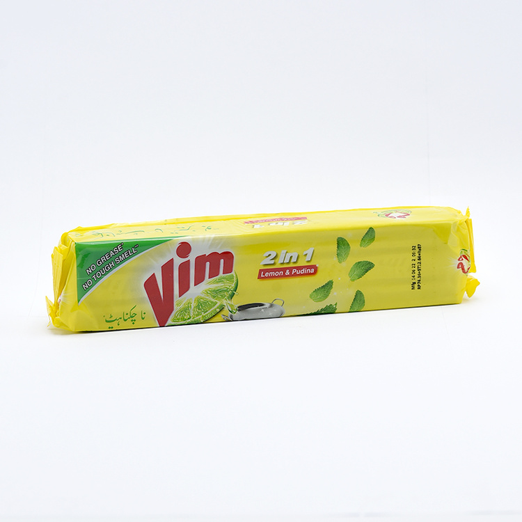 Vim Dishwash Soap 2in1 Lemon&Pudina Long Bar 460g