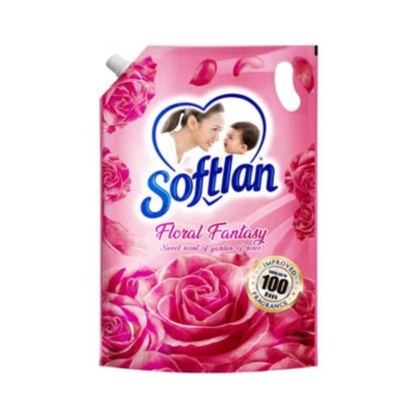 Softlan Fabric Softener Pouch 1000ml Pink
